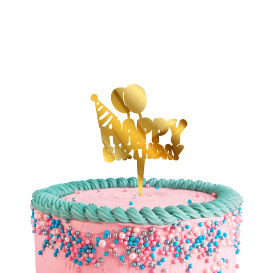Happy Birthday Acrylic Cake Toppers