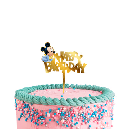 Acrylic Mickey Baby Cake Birthday Topper