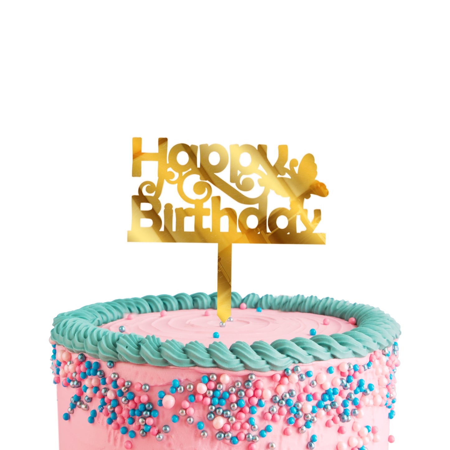 Happy Birthday Acrylic Cake Toppers