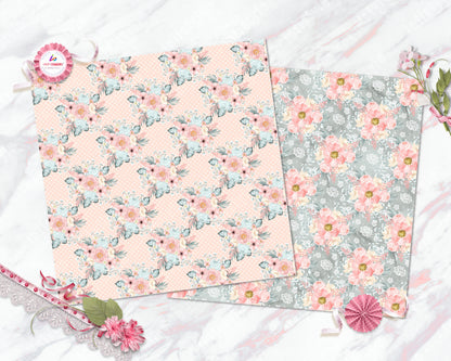 Pastel Paper Pattern Pack of 24 Sheet