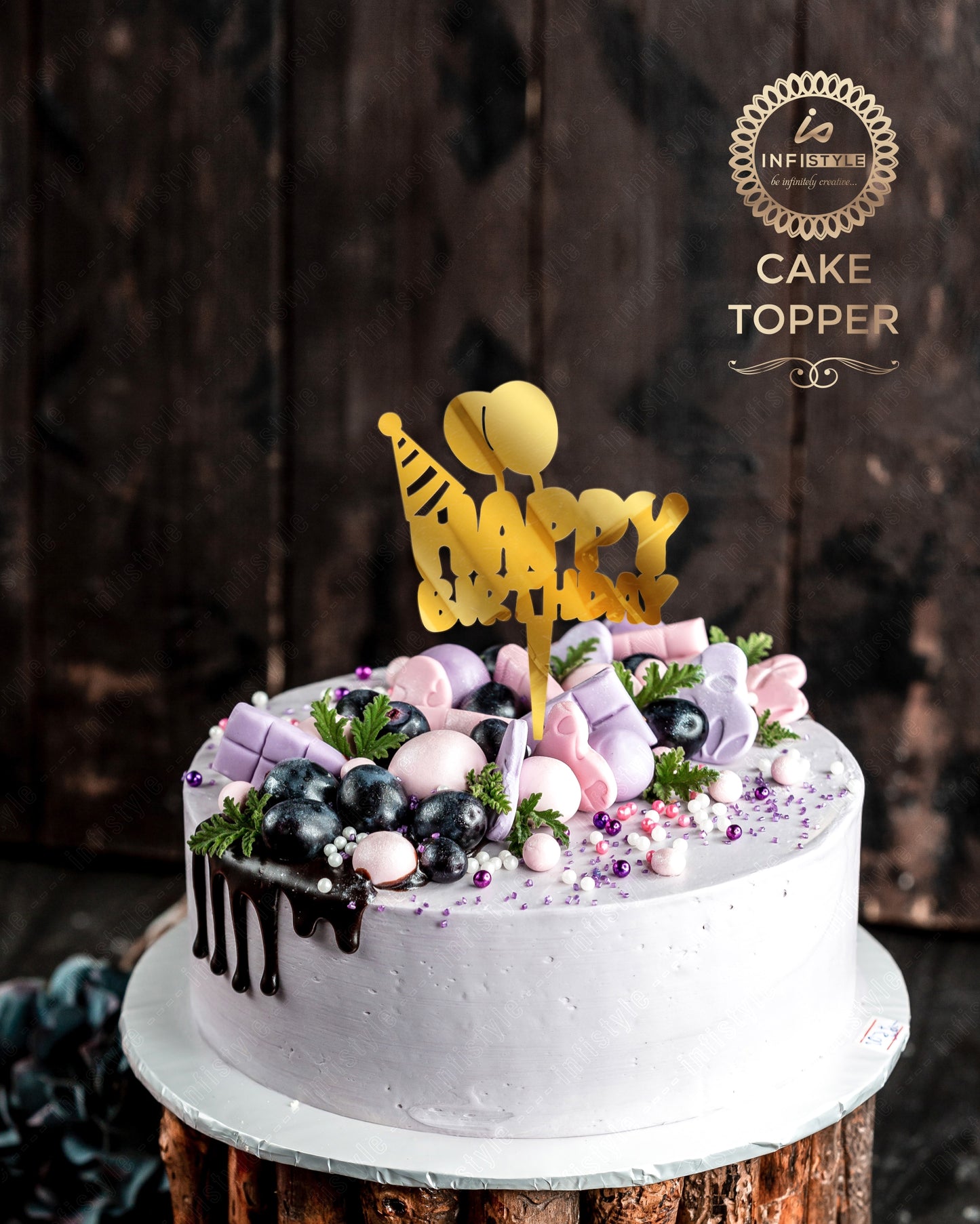 Happy Birthday Acrylic Cake Toppers