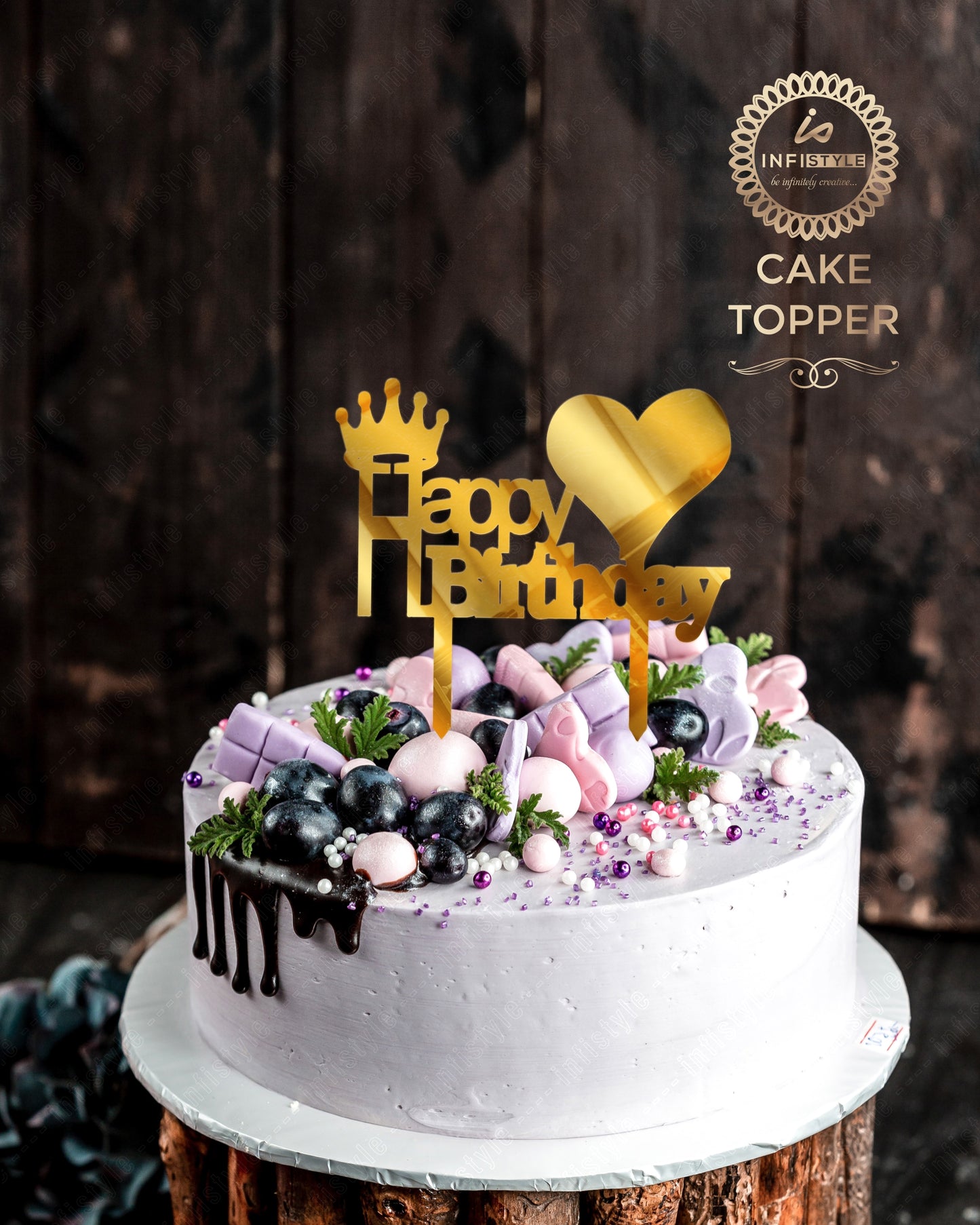 Happy Birthday Acrylic Cake Toppers
