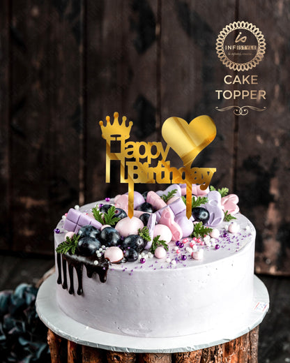 Happy Birthday Acrylic Cake Toppers
