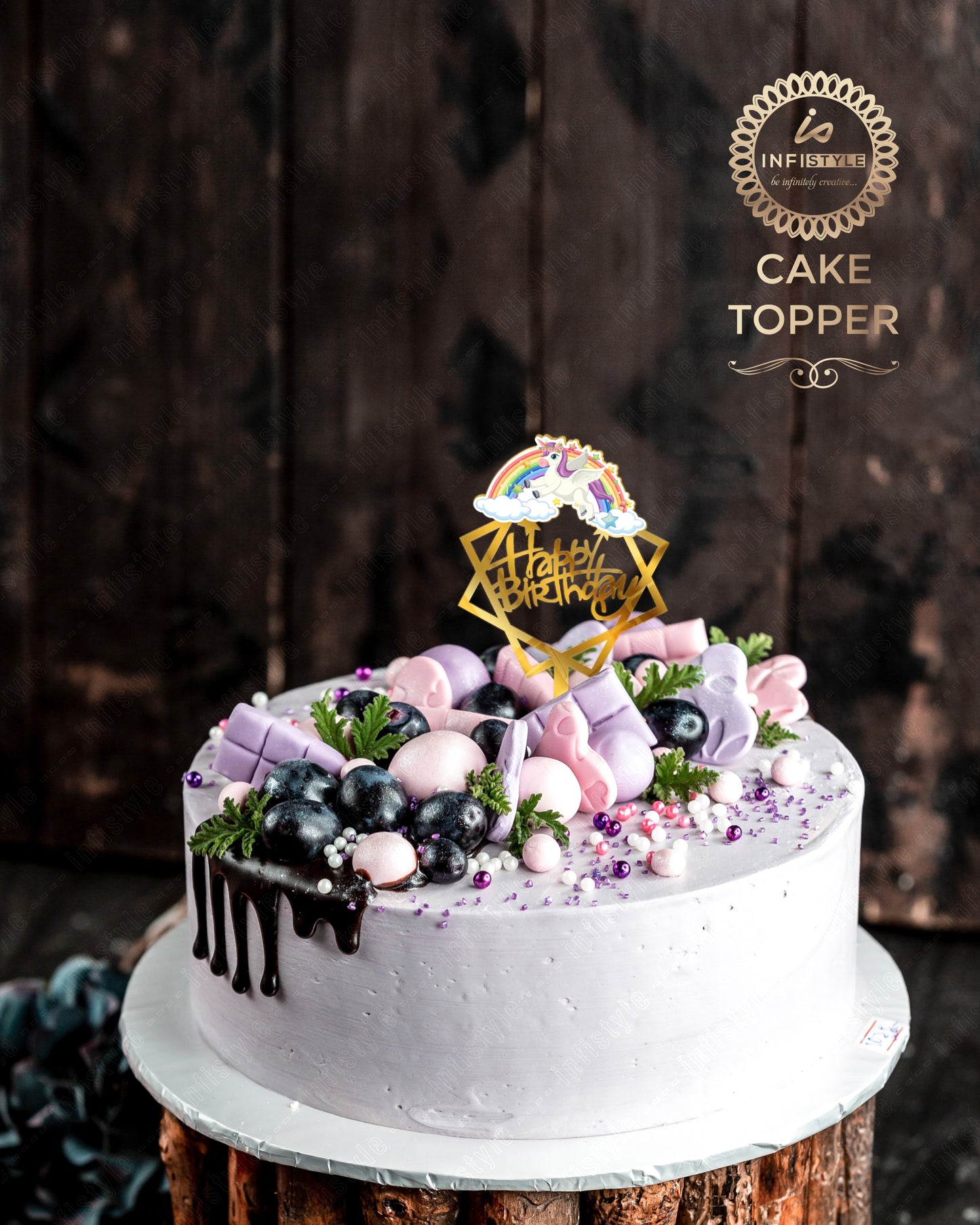 Acrylic Birthday Cake Toppers Unicorn