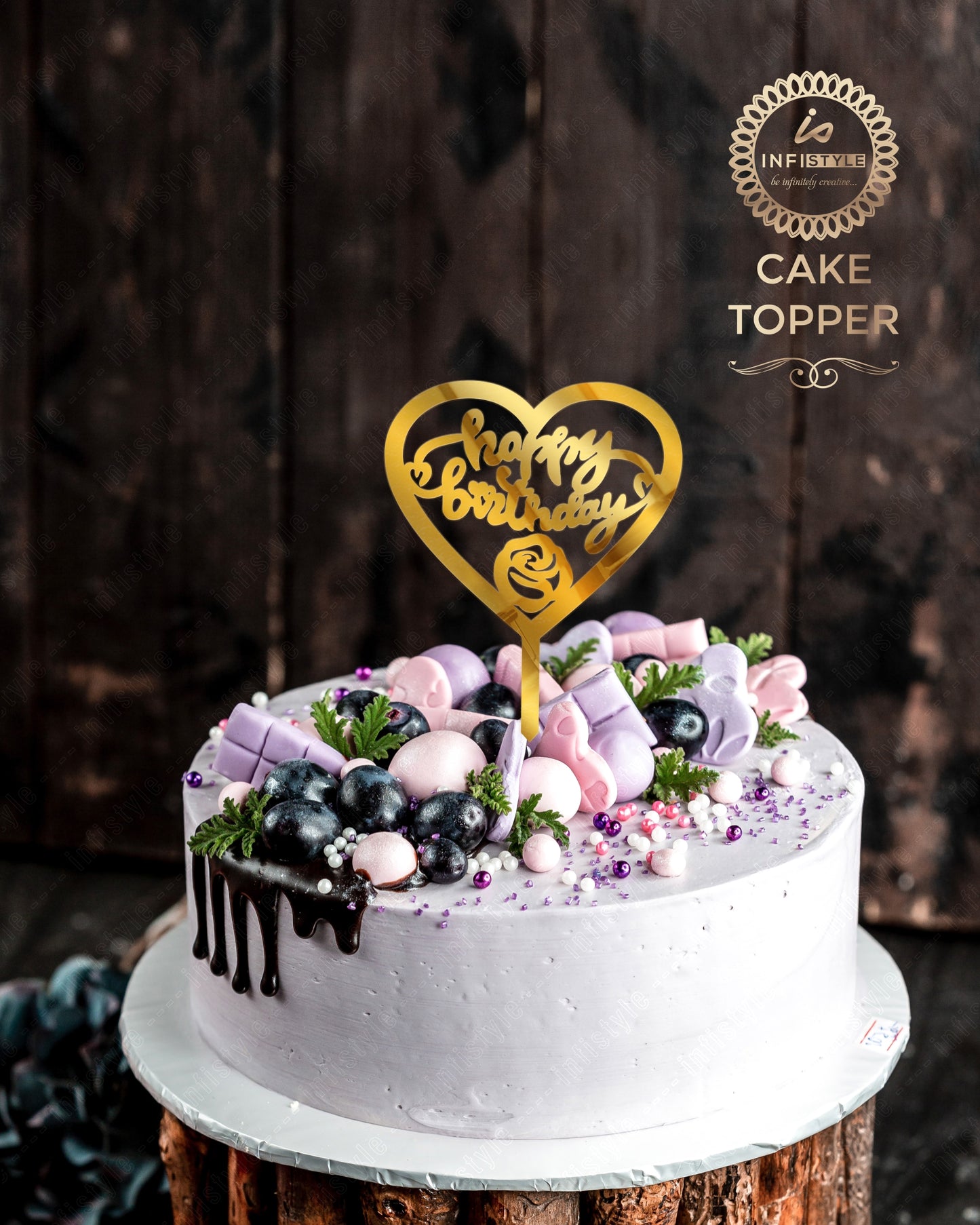 Happy Birthday Acrylic Cake Toppers