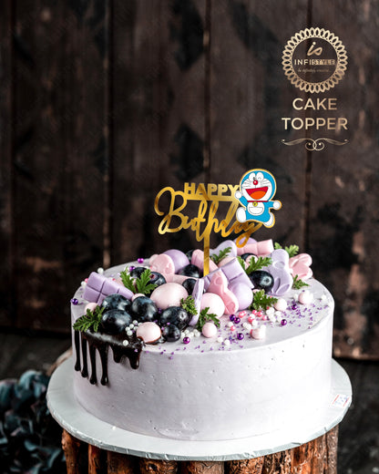 Acrylic Doraemon Birthday Cake Topper