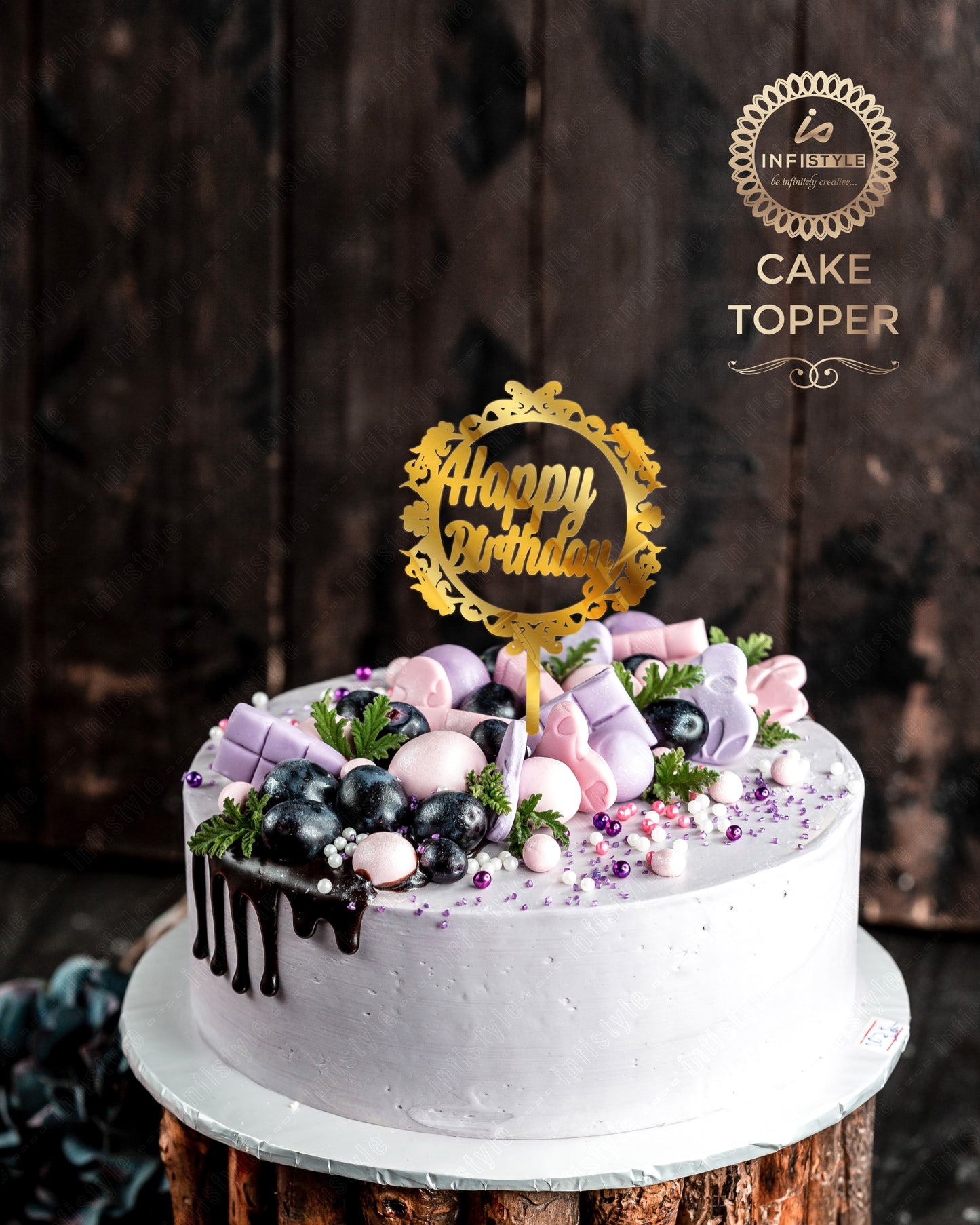 Acrylic Happy Birthday Cake Toppers