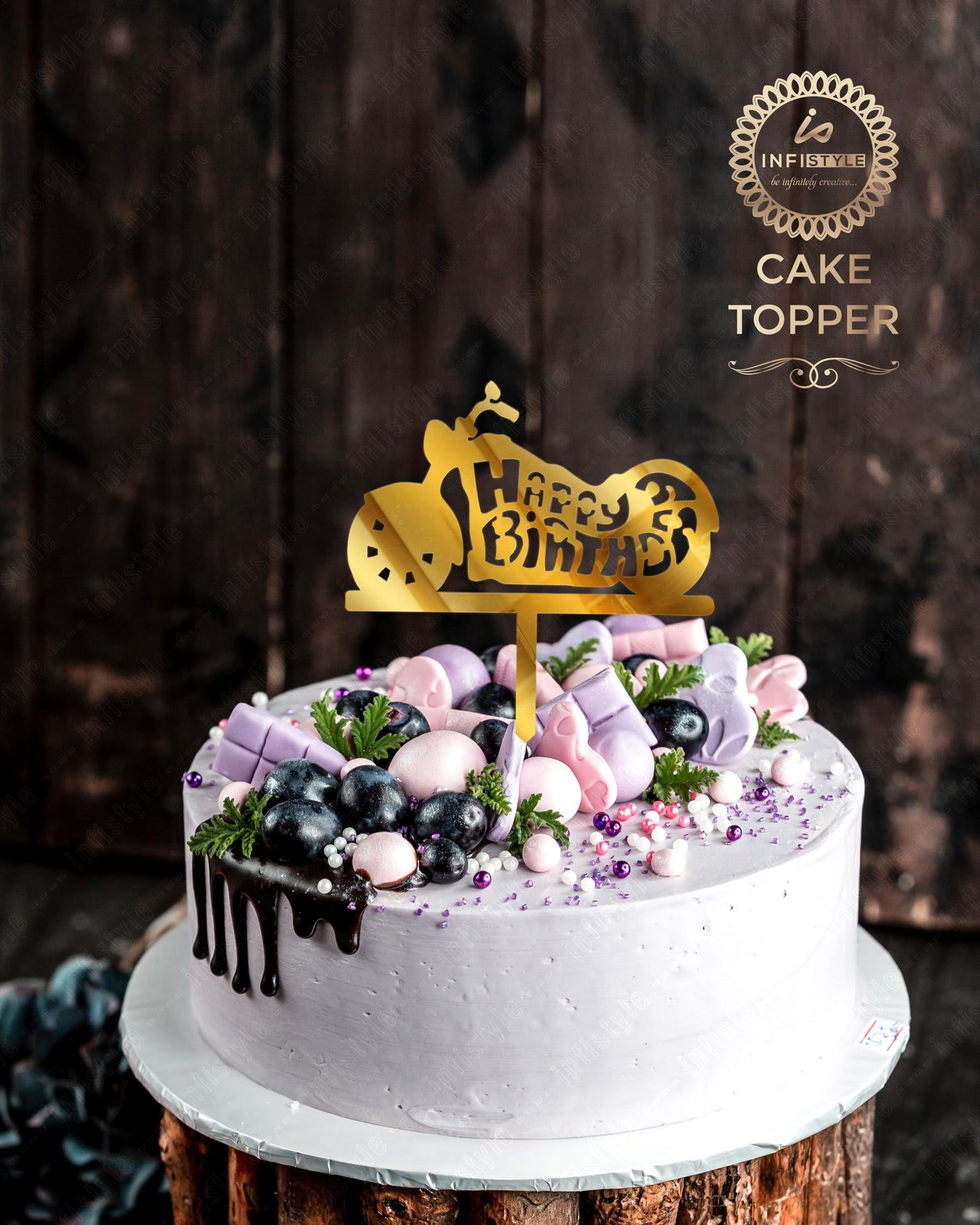 Happy Birthday Acrylic Cake Toppers