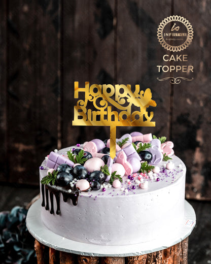 Happy Birthday Acrylic Cake Toppers