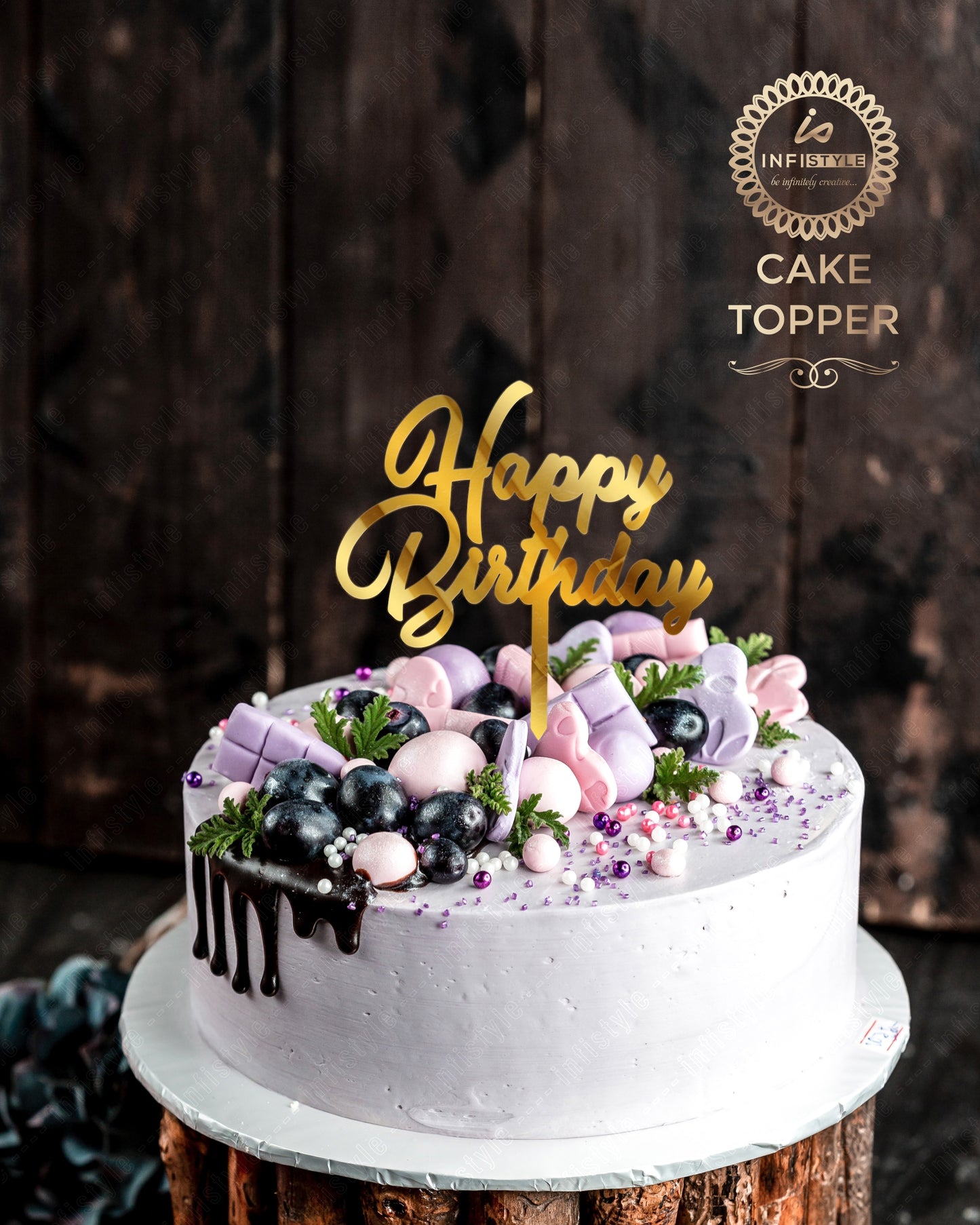 Happy Birthday Acrylic Cake Toppers