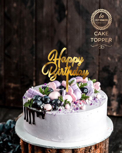 Happy Birthday Acrylic Cake Toppers