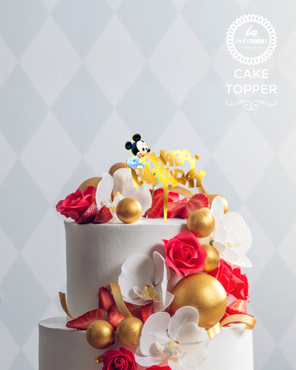 Acrylic Mickey Baby Cake Birthday Topper