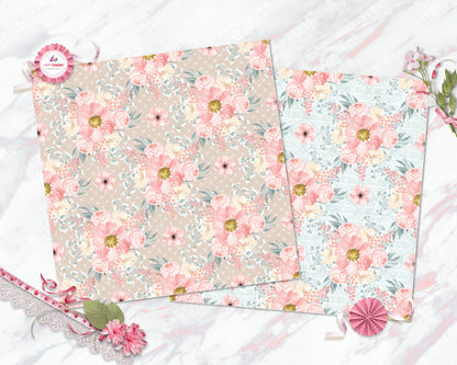 Pastel Paper Pattern Pack of 24 Sheet