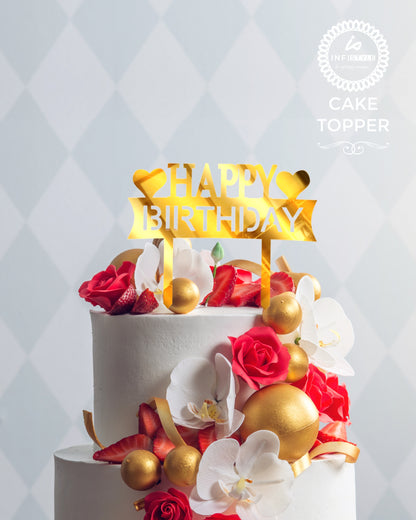 Happy Birthday Acrylic Cake Toppers