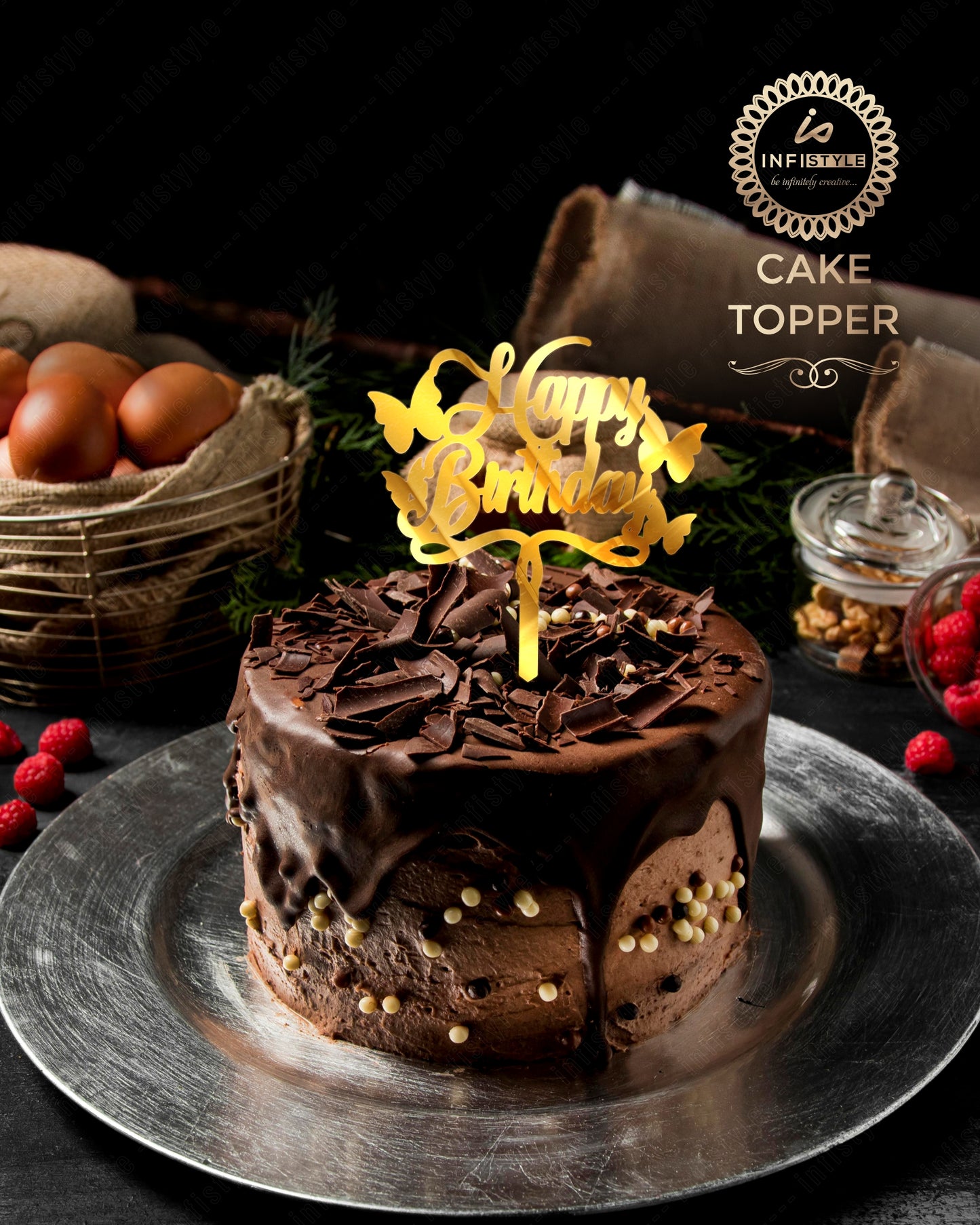 Happy Birthday Acrylic Cake Toppers