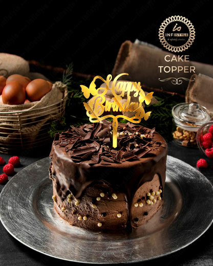 Happy Birthday Acrylic Cake Toppers