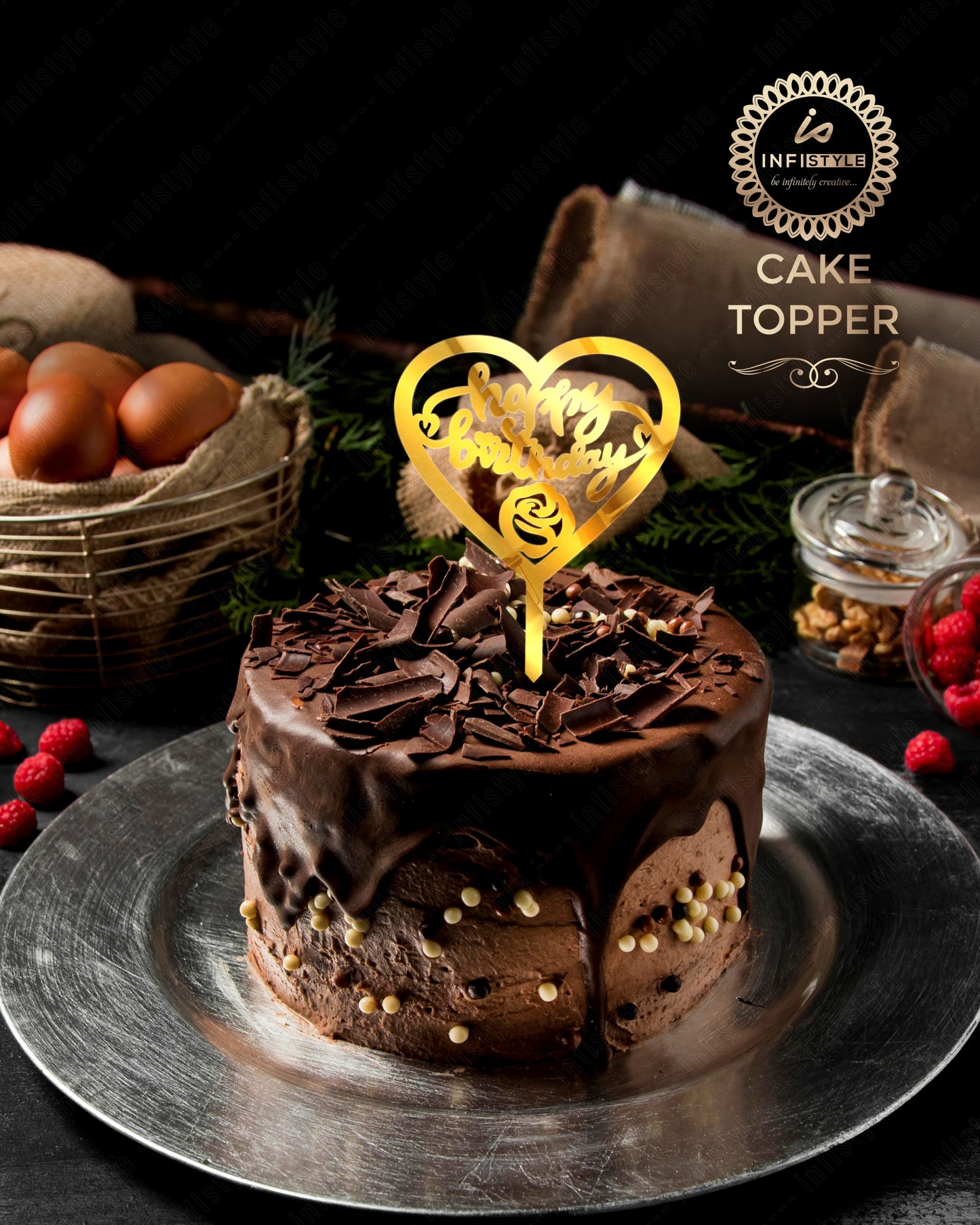 Happy Birthday Acrylic Cake Toppers