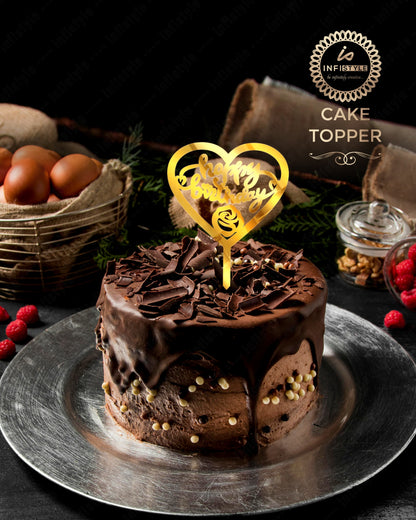 Happy Birthday Acrylic Cake Toppers