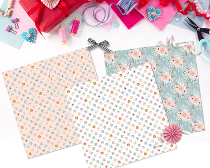 Pastel Paper Pattern Pack of 24 Sheet