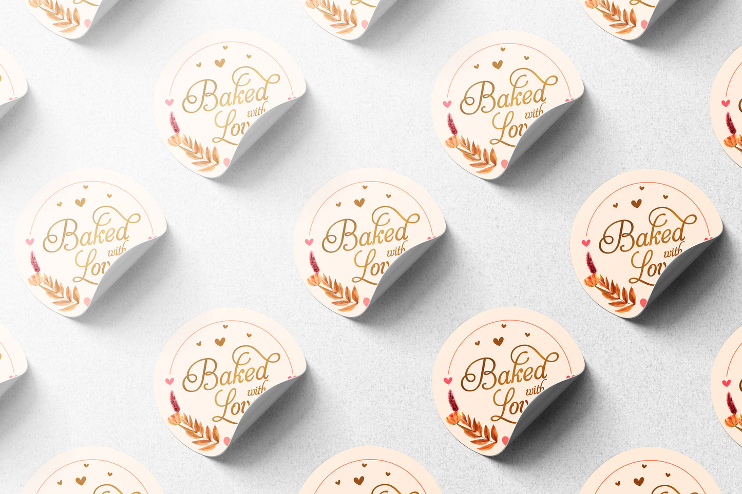 Baked with love Sticker