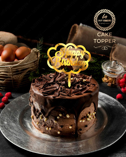 Happy Birthday Acrylic Cake Toppers