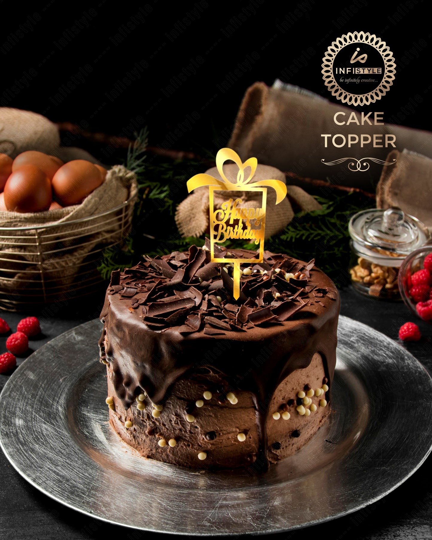 Happy Birthday Acrylic Cake Toppers