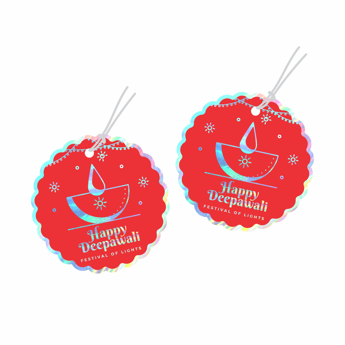 Happy Diwali Die Cut Shaped Deepawali Tags – Infistyle