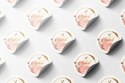 Baked with love Sticker