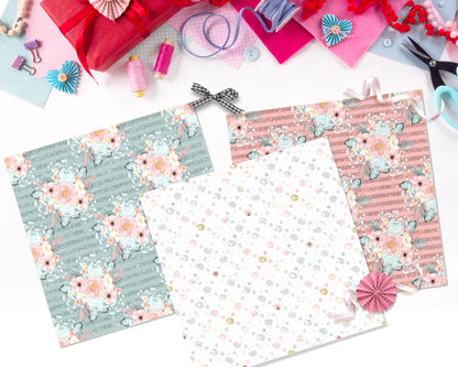 Pastel Paper Pattern Pack of 24 Sheet
