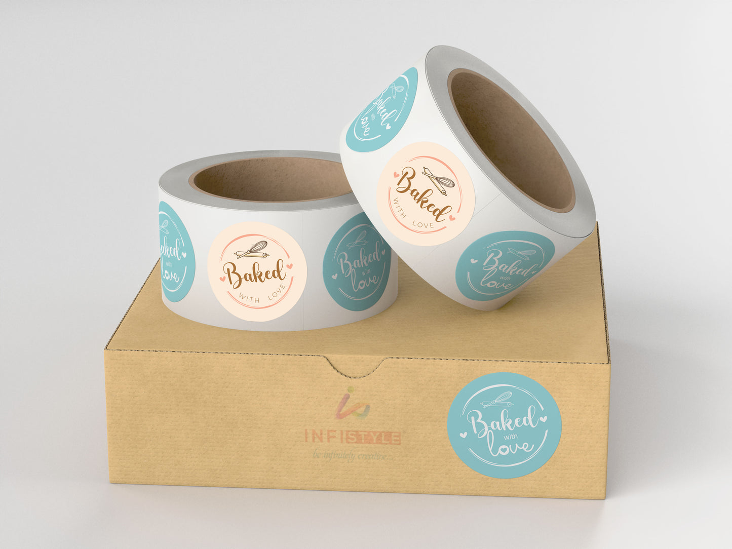Baked with love Sticker