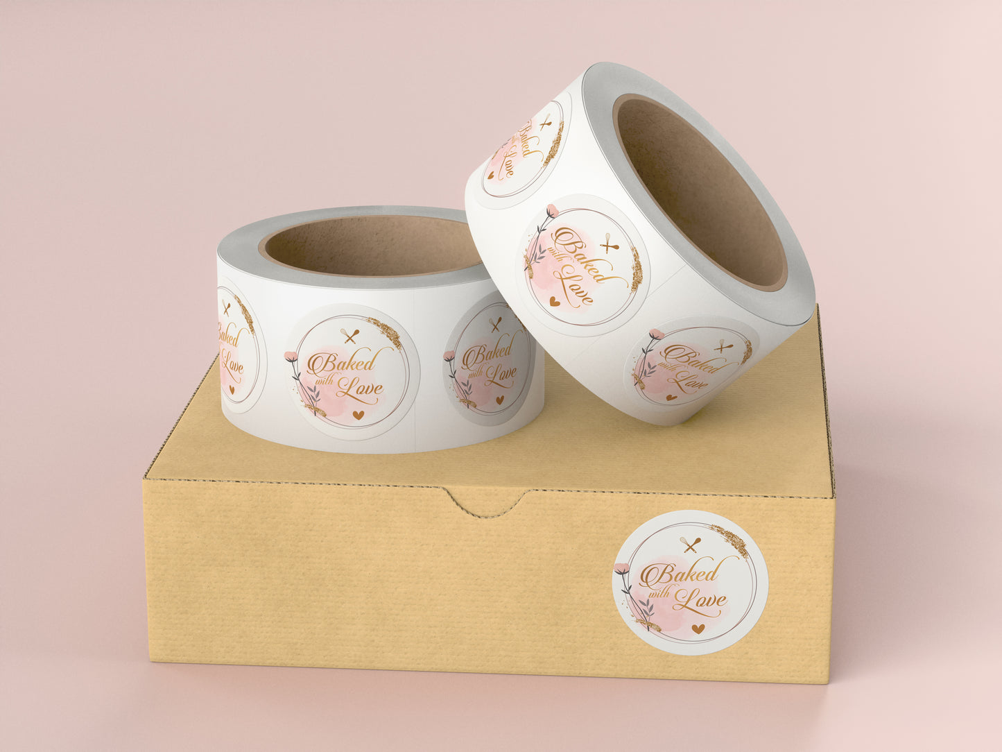Baked with love Sticker