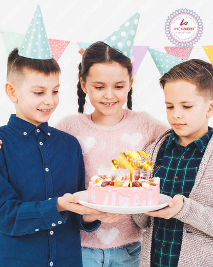 Acrylic Birthday Cake Toppers Gold