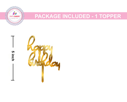 Acrylic Cake Toppers Happy Birthday