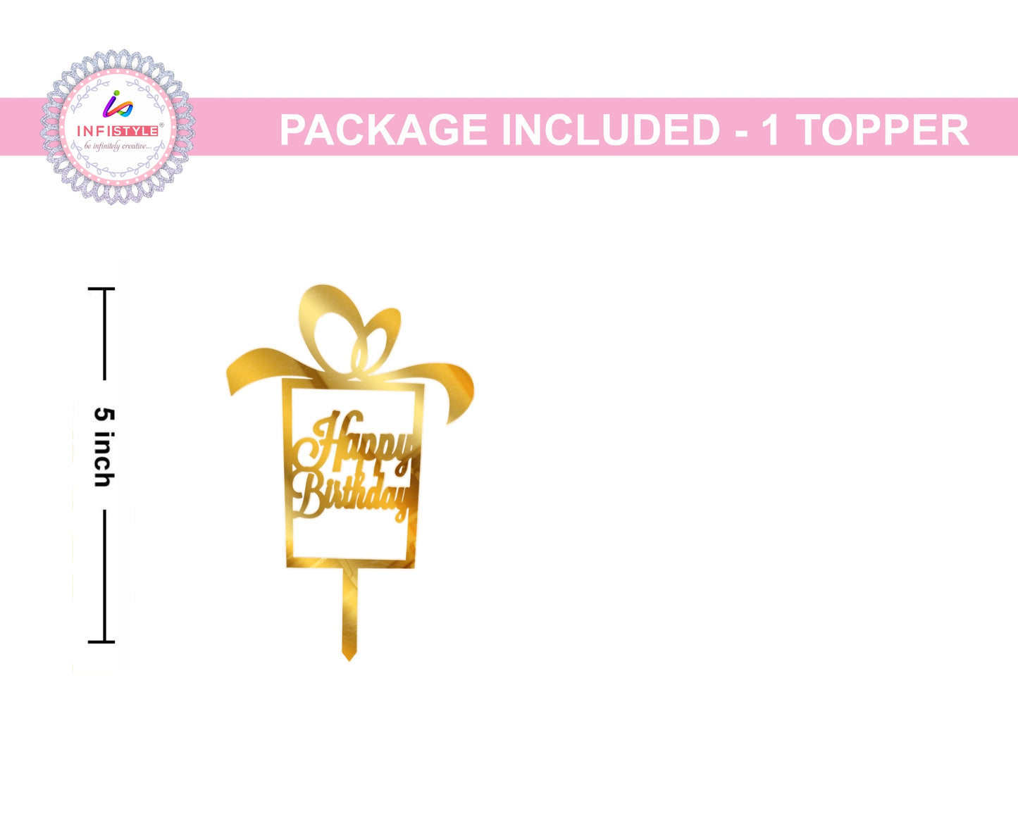 Happy Birthday Acrylic Cake Toppers