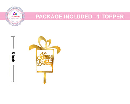 Happy Birthday Acrylic Cake Toppers