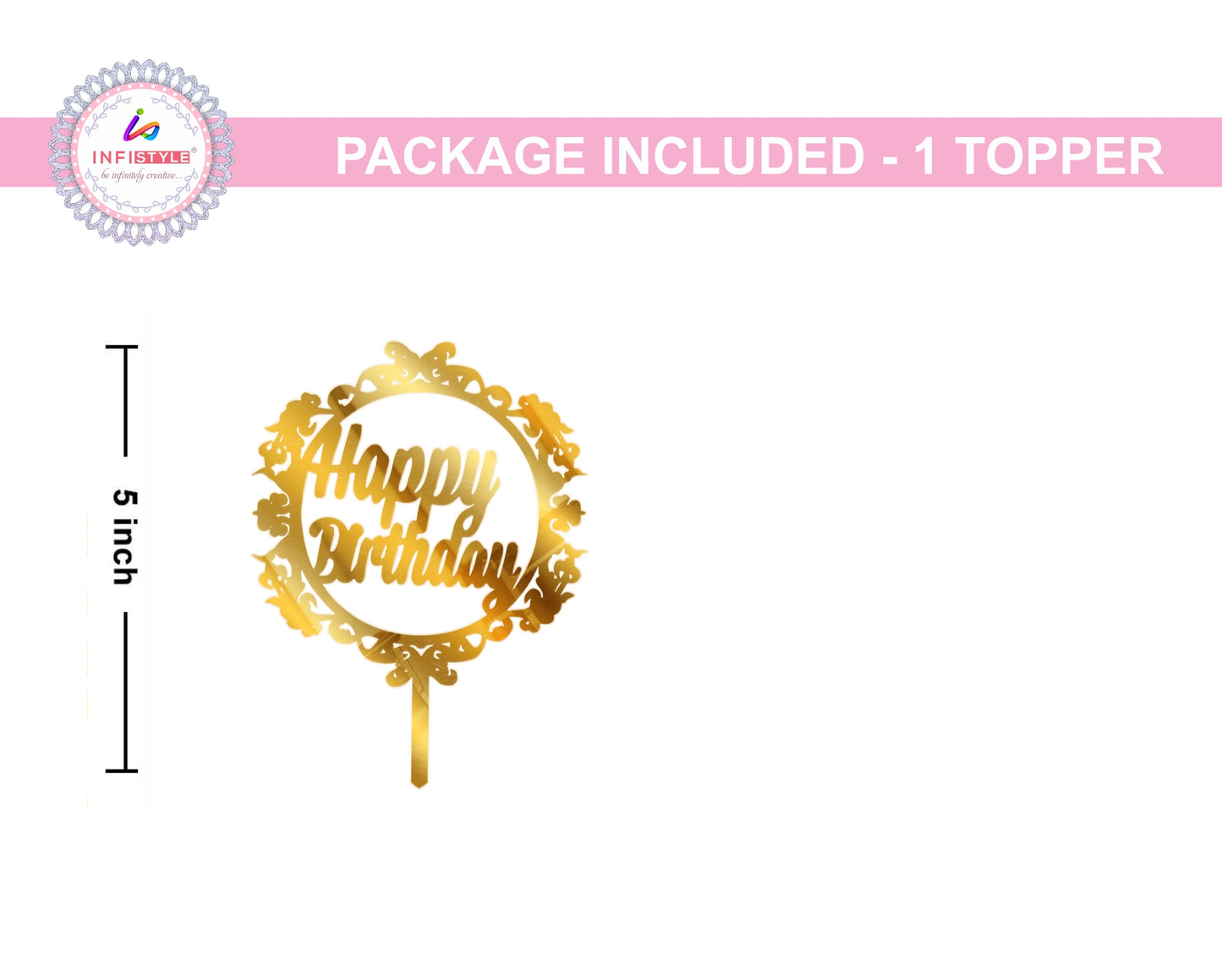 Acrylic Happy Birthday Cake Toppers