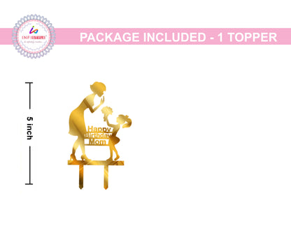 Happy Birthday Mom Acrylic Cake Toppers