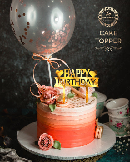Happy Birthday Acrylic Cake Toppers