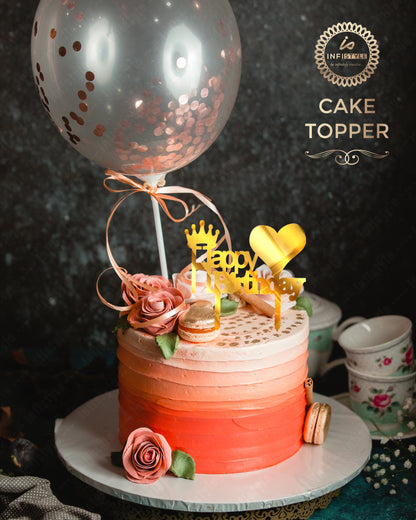 Happy Birthday Acrylic Cake Toppers