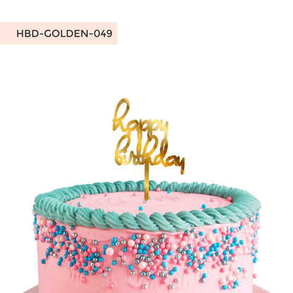 Acrylic Cake Toppers Happy Birthday