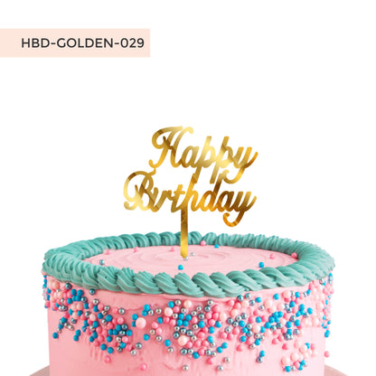 Acrylic Happy Birthday Cake Toppers