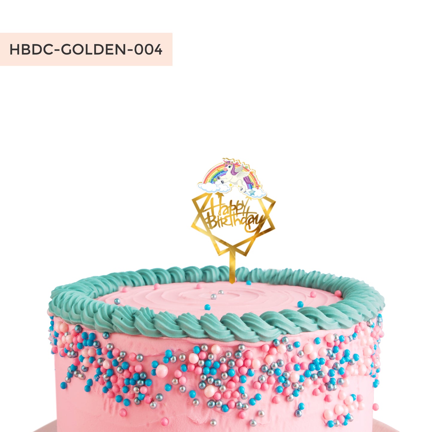 Acrylic Unicorn Birthday Cake Toppers