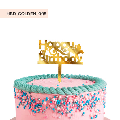 Happy Birthday Acrylic Cake Toppers