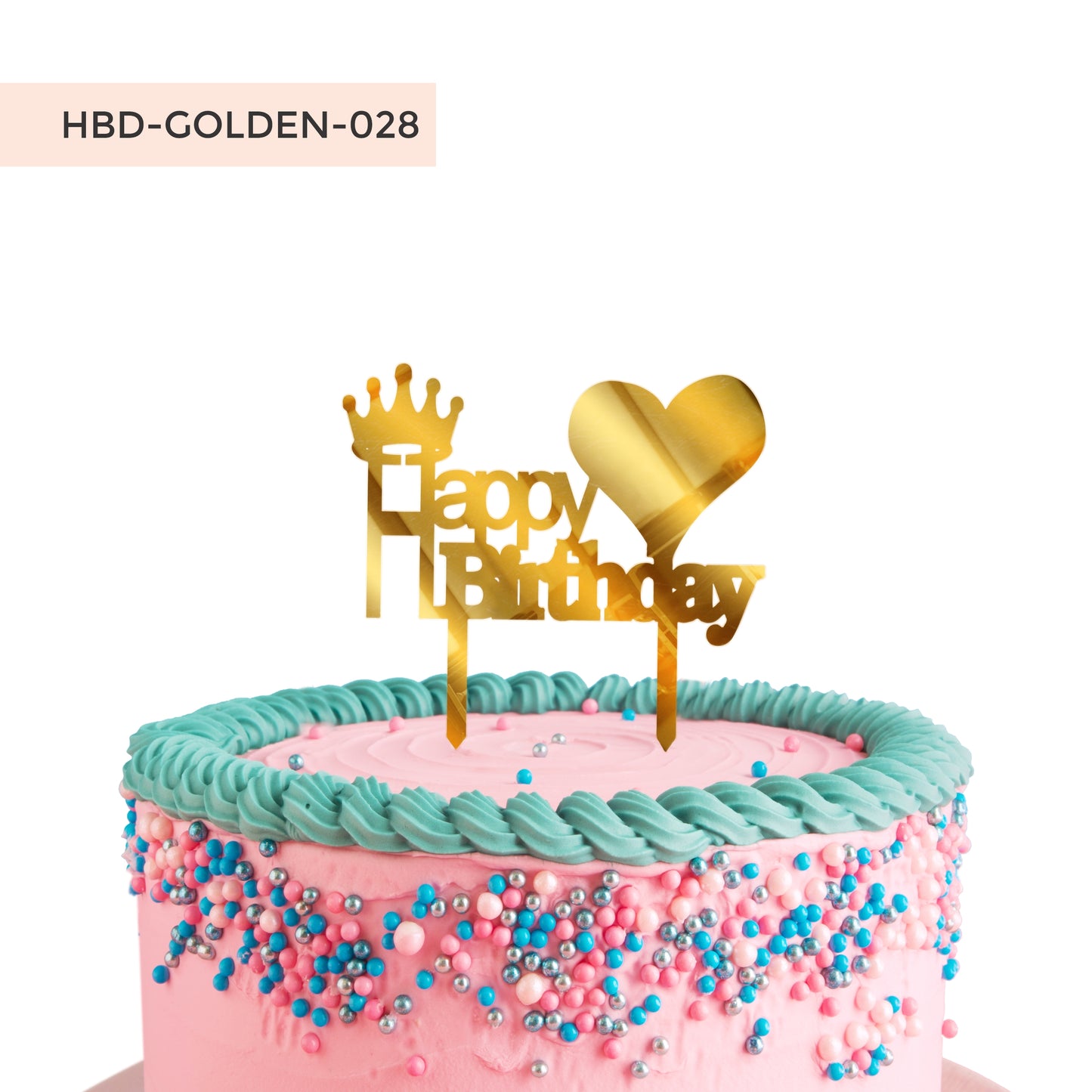 Happy Birthday Acrylic Cake Toppers