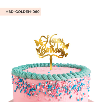 Happy Birthday Acrylic Cake Toppers