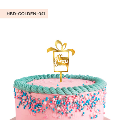 Happy Birthday Acrylic Cake Toppers