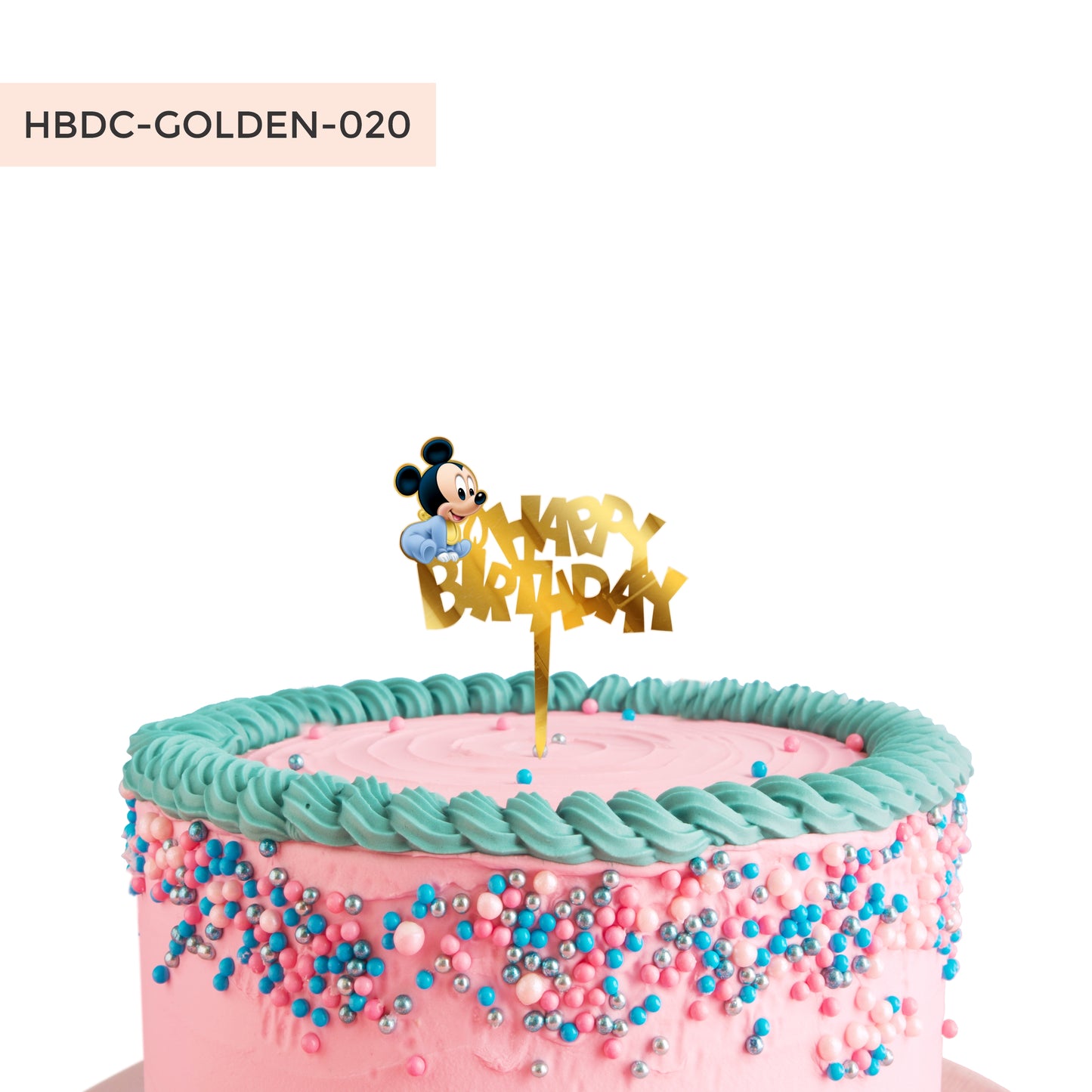 Acrylic Mickey Baby Cake Birthday Topper