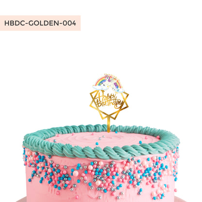 Acrylic Birthday Cake Toppers Unicorn