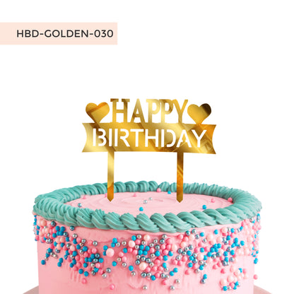 Happy Birthday Acrylic Cake Toppers