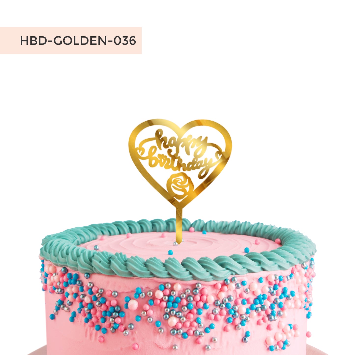 Happy Birthday Acrylic Cake Toppers